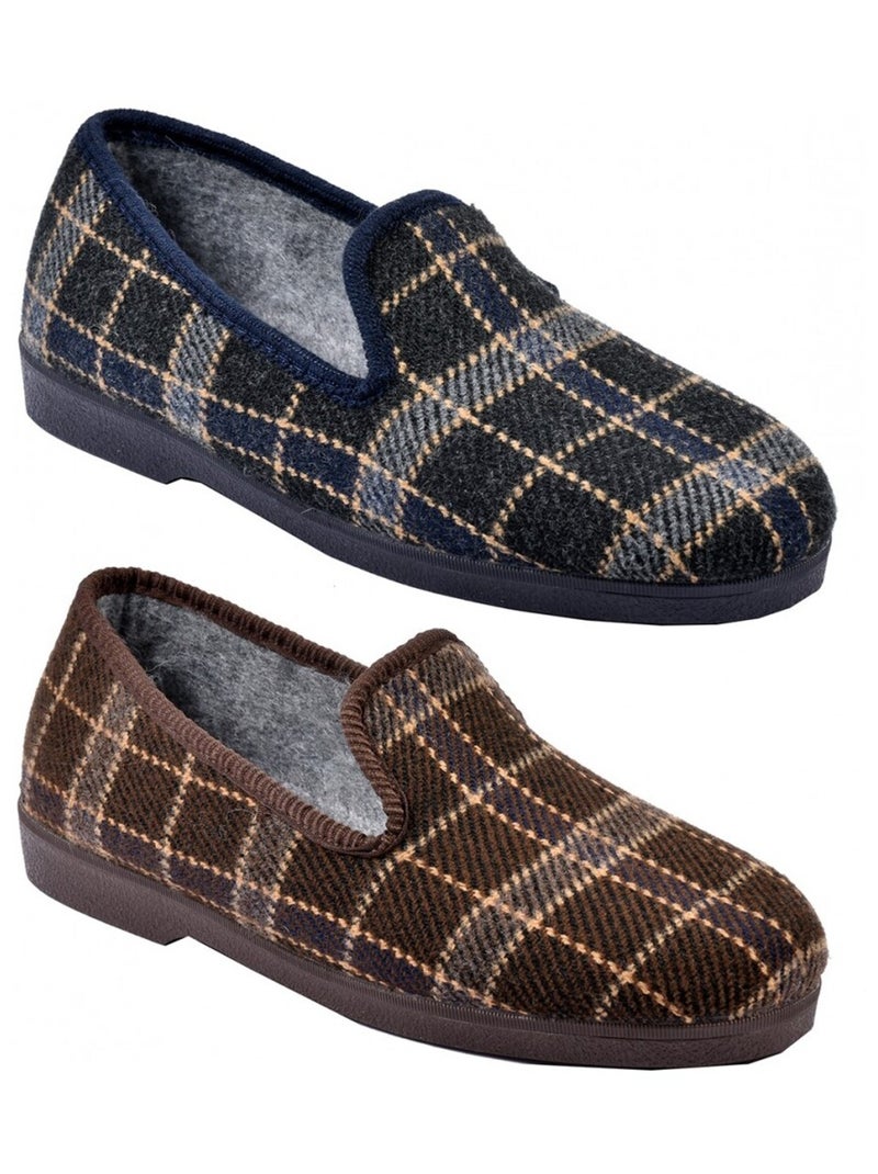 Charentaise homme pantoufle premium Marron - Kiabi
