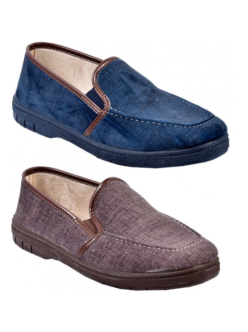 Charentaise homme pantoufle premium Marron - Kiabi