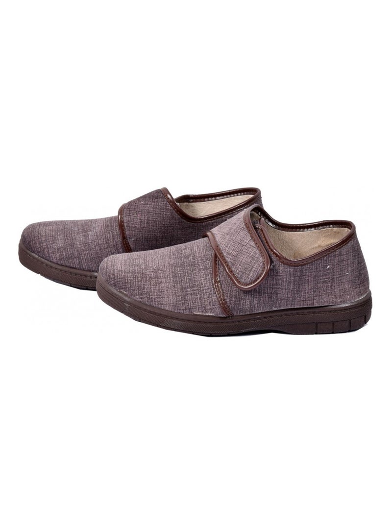 Charentaise homme pantoufle premium Marron - Kiabi