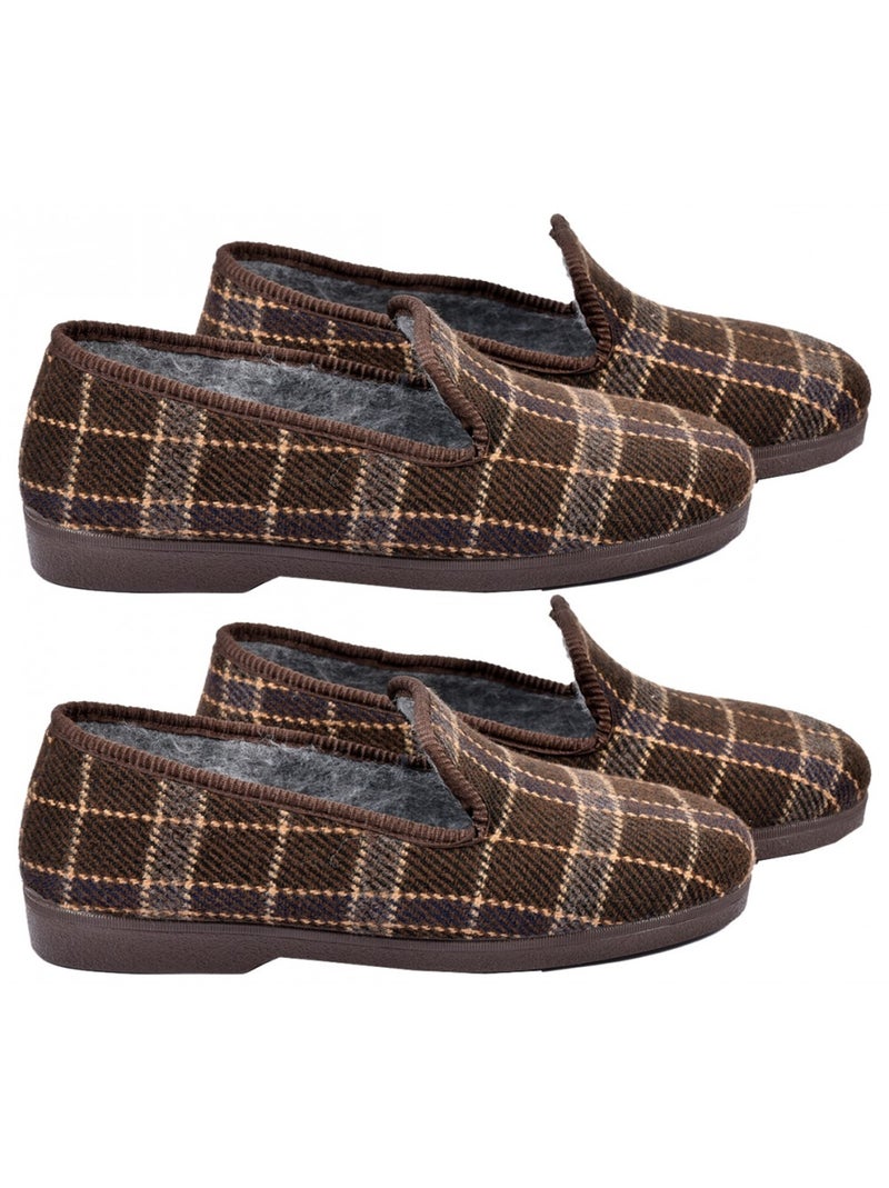 Charentaise homme pantoufle premium  pack de 2 Multicolore - Kiabi