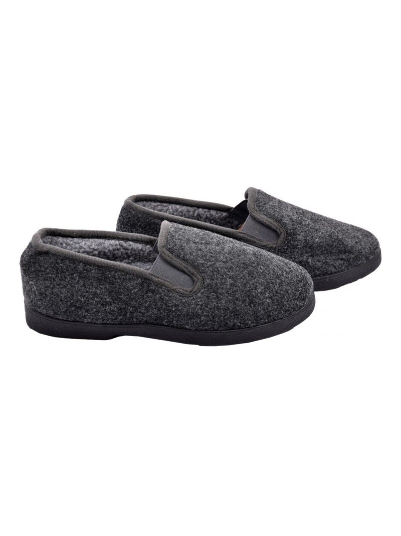 Charentaise mixte pantoufle premium Gris - Kiabi