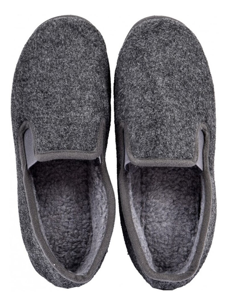 Charentaise mixte pantoufle premium Gris - Kiabi
