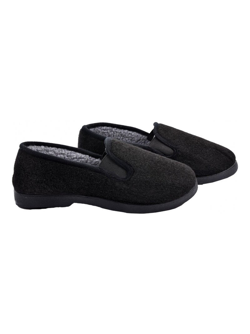 Charentaise mixte pantoufle premium Noir - Kiabi