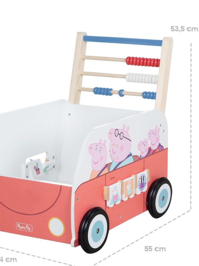 Chariot de marche multi-activités Peppa Pig ROBA Blanc Rose - Kiabi