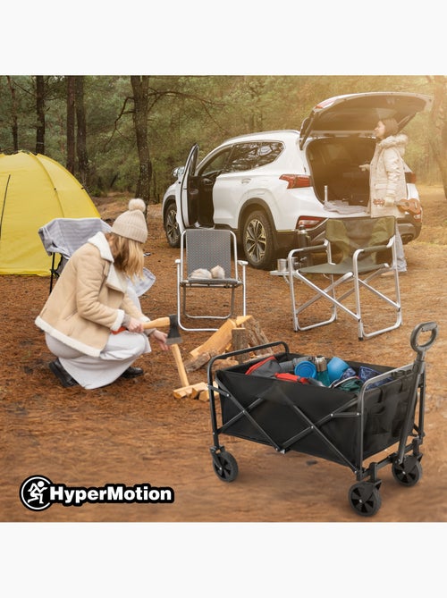 Chariot hypermotion 80l pliable acier tout-terrain - remorque jardin trolley compact pliage rapide - Kiabi Chariot hypermotion 80l pliable acier tout-terrain - remorque jardin trolley compact pliage rapide - Kiabi