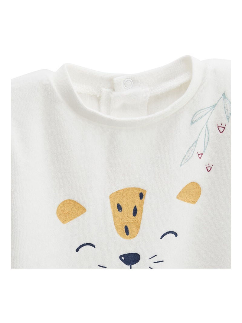 Charly 2-delige velours pyjamaset voor kinderen Blauw - Kiabi