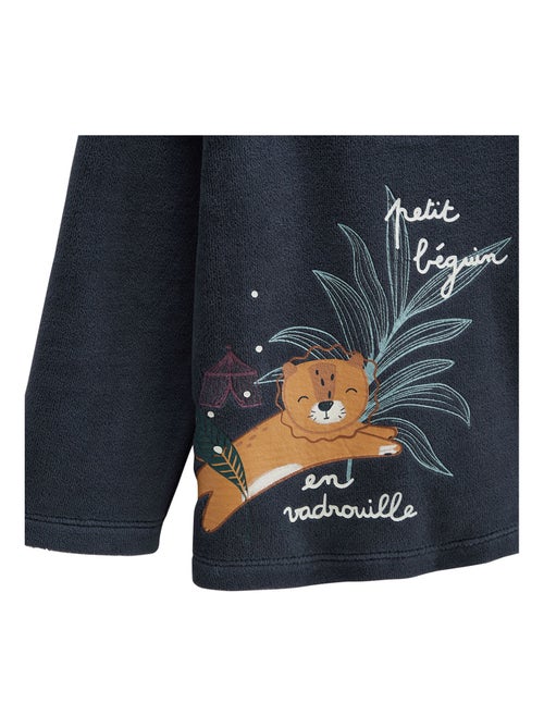 Charly 2-delige velours pyjamaset voor kinderen - Kiabi