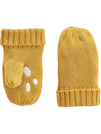 Charly gebreide kindermuts, wanten en nekwarmer set