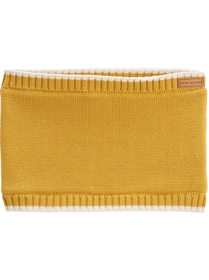 Charly gebreide kindermuts, wanten en nekwarmer set Mosterd - Kiabi