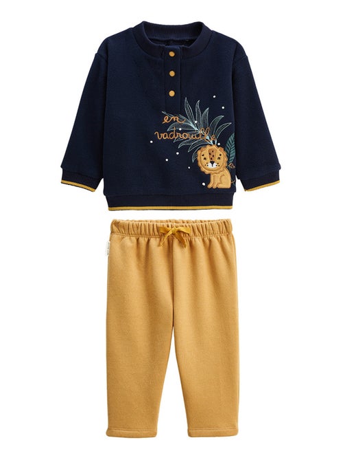 Charly kinderset: fleece sweatshirt en fleece broek - Kiabi