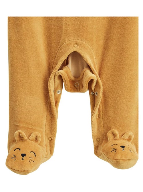 Charly velours babypyjama - Kiabi