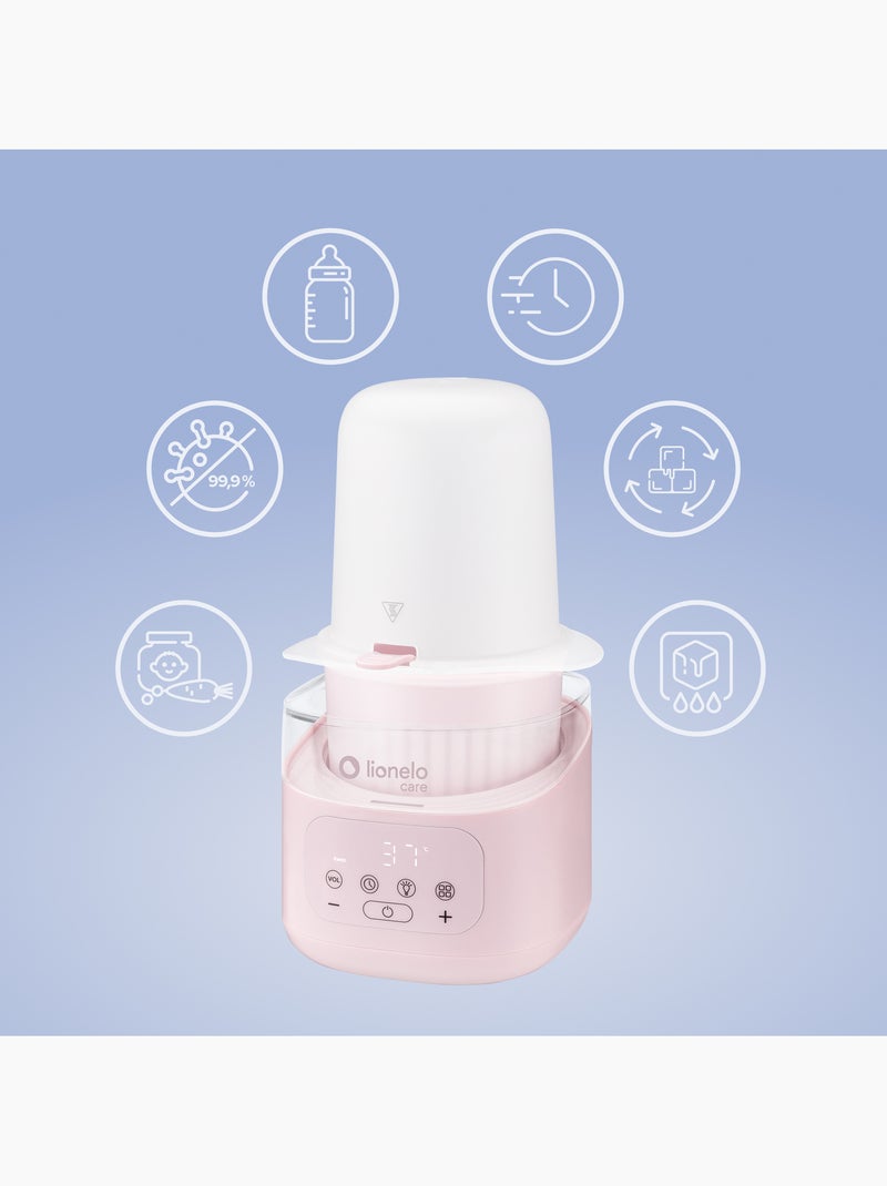 Chauffe-biberon 6en1 LIONELO Thermup 4.0 - Stérilisation - Réchauffement - Décongeler - 400 W Rose - Kiabi