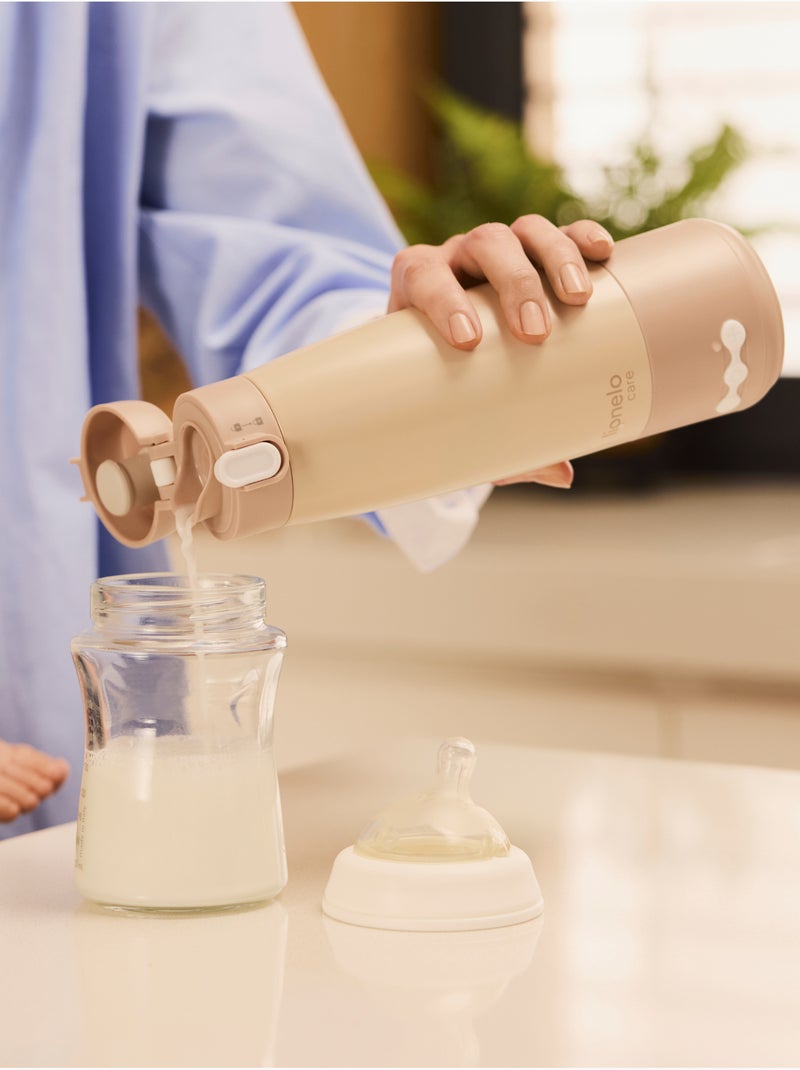 Chauffe-biberon Nomade LIONELO Thermup Bottle - 350 ml - 20h sans fil Beige - Kiabi
