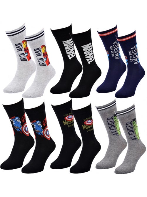 Chaussettes AVENGERS - Pack de 6 - Kiabi Chaussettes AVENGERS - Pack de 6 - Kiabi