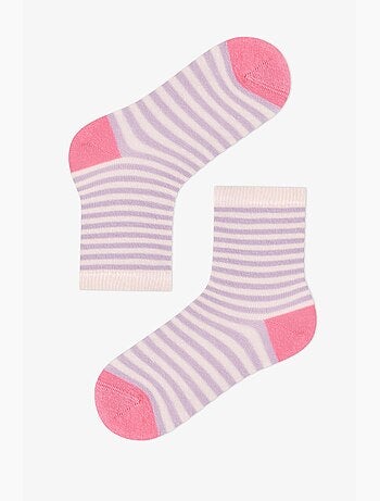 Chaussettes basses double paire en coton unicorn carousel fille penti