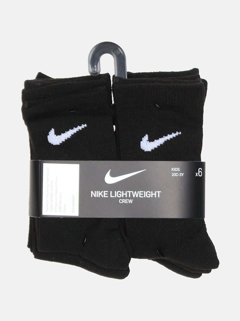 Chaussettes bicolore - Nike Noir - Kiabi
