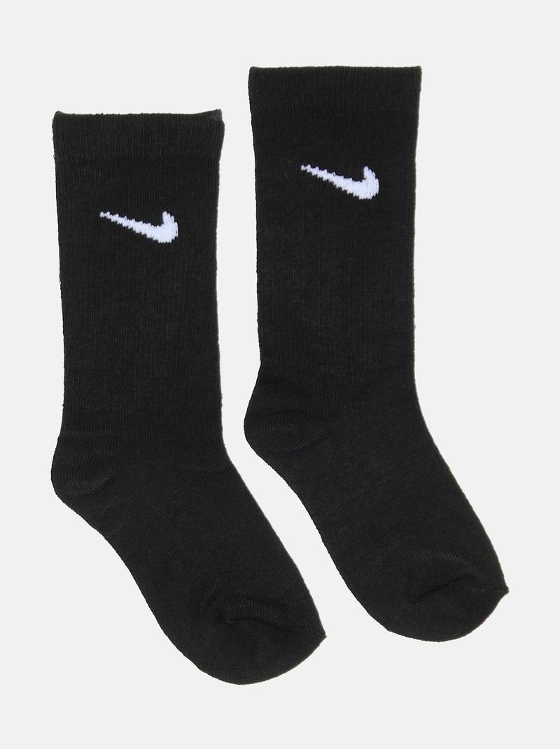 Chaussettes bicolore - Nike Noir - Kiabi