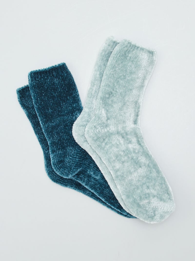 Chaussettes chaudes Vert - Kiabi