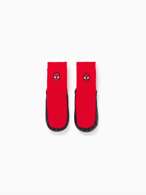 Chaussettes-chaussons avec semelle antidérapante et Spider-Man - Kiabi