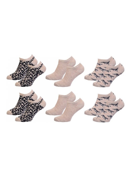 Chaussettes Courtes femme TWINDAY - Pack de 6 - Kiabi Chaussettes Courtes femme TWINDAY - Pack de 6 - Kiabi