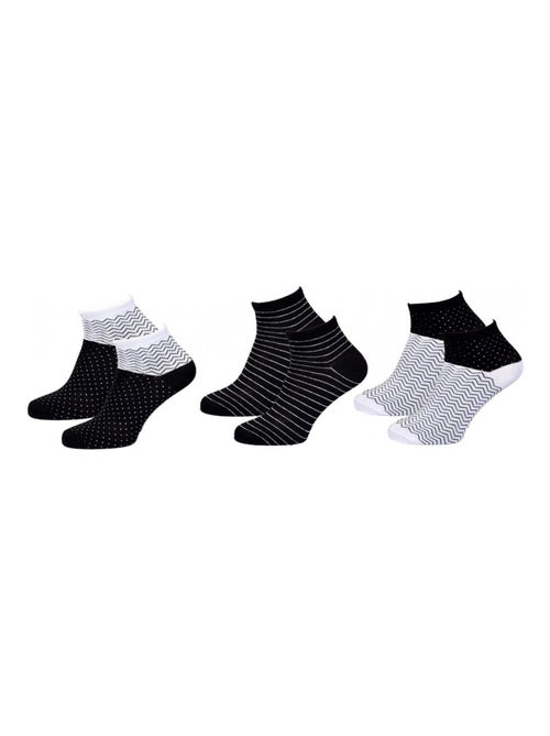Chaussettes Courtes femme TWINDAY - Pack de 6 - Kiabi Chaussettes Courtes femme TWINDAY - Pack de 6 - Kiabi