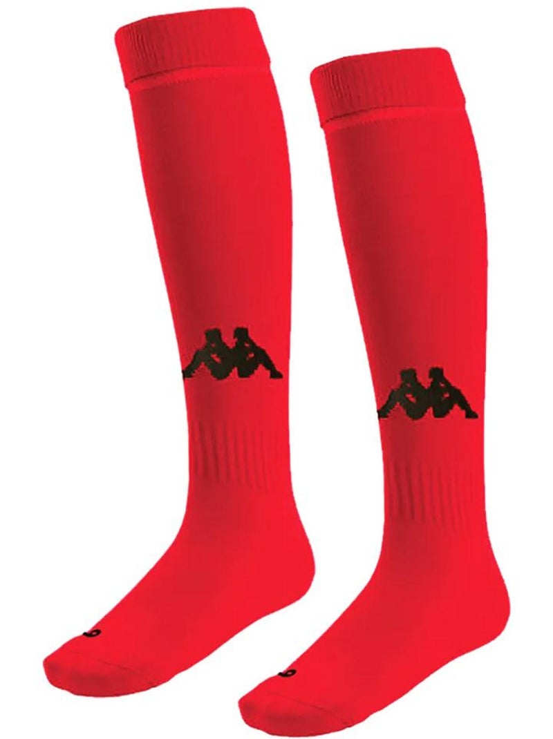 Chaussettes de Foot Kappa Noir Rouge - Kiabi