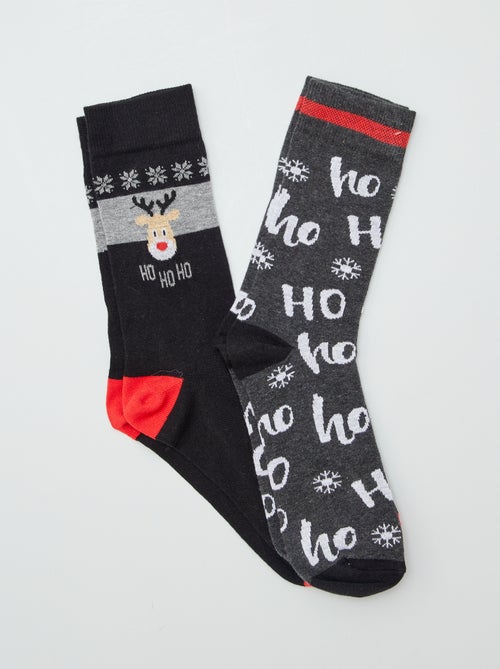 Chaussettes de Noël - Lot de 2 - Kiabi