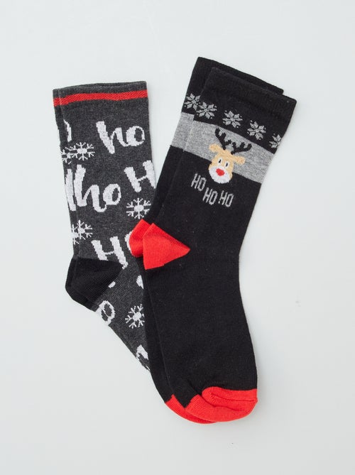 Chaussettes de Noël - Lot de 2 - Kiabi