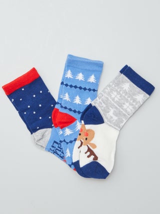 Chaussettes de Noël - lot de 3