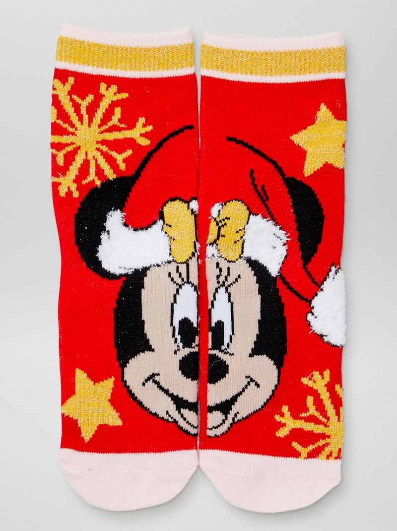 Chaussettes de Noël 'Disney' Rouge - Kiabi