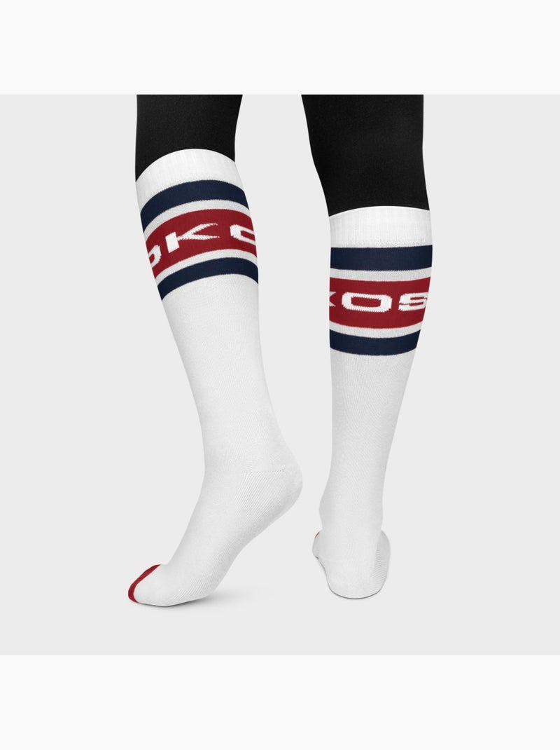 Chaussettes de ski rétro homme et femme albulapass Blanc - Kiabi