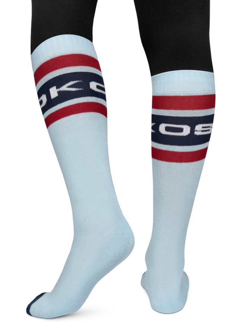 Chaussettes de ski rétro homme et femme albulapass light Bleu - Kiabi