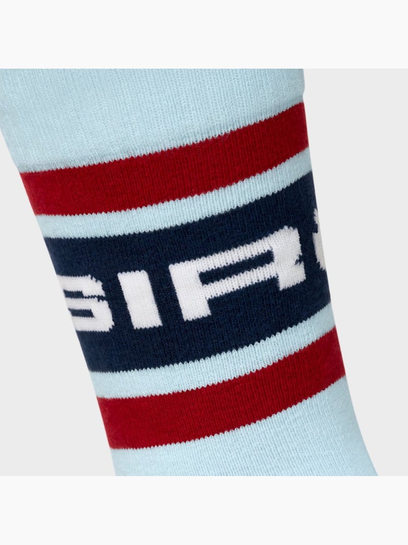 Chaussettes de ski rétro homme et femme albulapass light Bleu - Kiabi