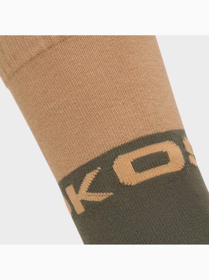 Chaussettes de snowboard homme et femme fuji olive Vert - Kiabi