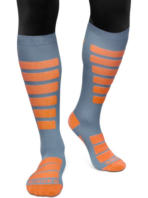 Chaussettes de snowboard sports d'hiver homme et femme aoraki slide - Kiabi