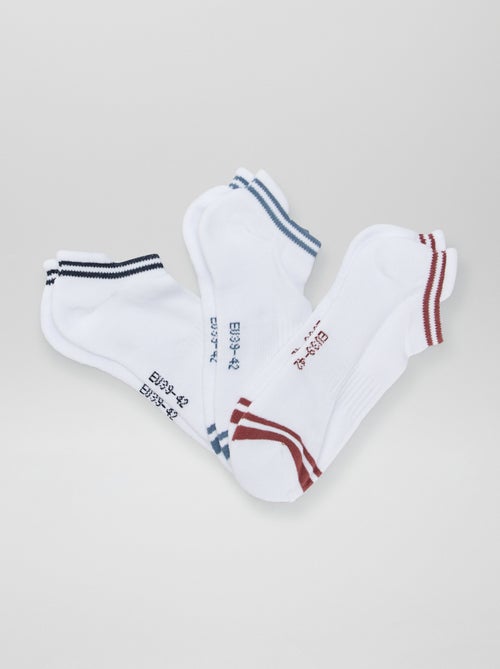 Chaussettes de sport invisibles - Lot de 3 - Kiabi