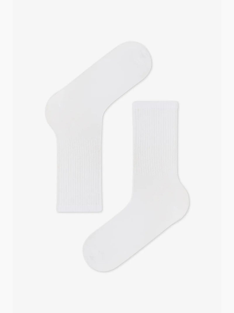 Chaussettes de tennis homme 3 paires penti Blanc - Kiabi