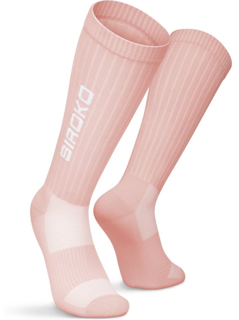 Chaussettes de tennis montantes tennis homme et femme tripoints Rose - Kiabi