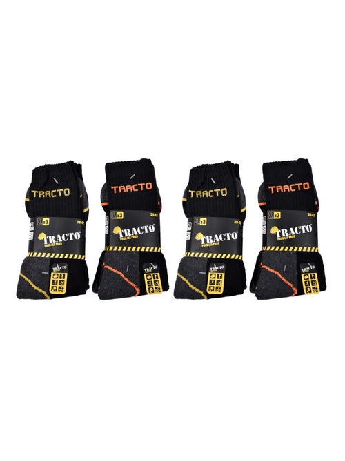 Chaussettes de Travail TRACTO pour Homme Résistance et Qualité Pro - Pack de 12 - Kiabi Chaussettes de Travail TRACTO pour Homme Résistance et Qualité Pro - Pack de 12 - Kiabi