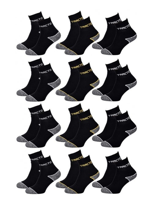 Chaussettes de Travail TRACTO pour Homme Résistance et Qualité Pro - Pack de 12 - Kiabi Chaussettes de Travail TRACTO pour Homme Résistance et Qualité Pro - Pack de 12 - Kiabi