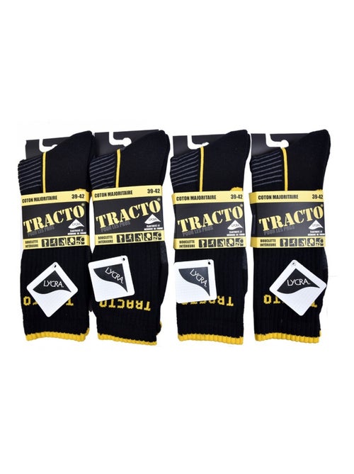 Chaussettes de Travail TRACTO Qualité Pro - Pack de 4 - Kiabi Chaussettes de Travail TRACTO Qualité Pro - Pack de 4 - Kiabi