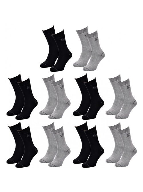 Chaussettes de Ville homme SERGIO TACCHINI - Pack de 10 - Kiabi Chaussettes de Ville homme SERGIO TACCHINI - Pack de 10 - Kiabi