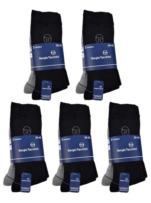 Chaussettes de Ville homme SERGIO TACCHINI - Pack de 10 - Kiabi Chaussettes de Ville homme SERGIO TACCHINI - Pack de 10 - Kiabi