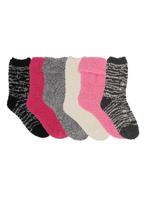 Chaussettes douces enfant lot de 6 - Kiabi Chaussettes douces enfant lot de 6 - Kiabi