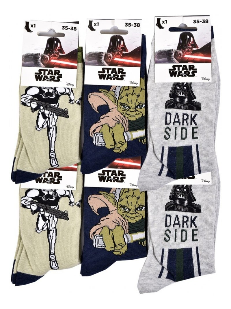 Chaussettes enfant DISNEY en Coton- Pack de 20 Noir Multicolore Gris - Kiabi