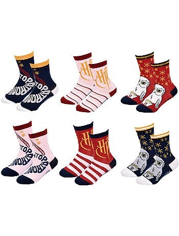 Chaussettes Enfant HARRY POTTER fantaisie -Assortiment modèles photos selon arrivages - Pack de 9