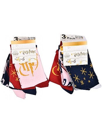 Chaussettes Enfant HARRY POTTER fantaisie -Assortiment modèles photos selon arrivages - Pack de 9
