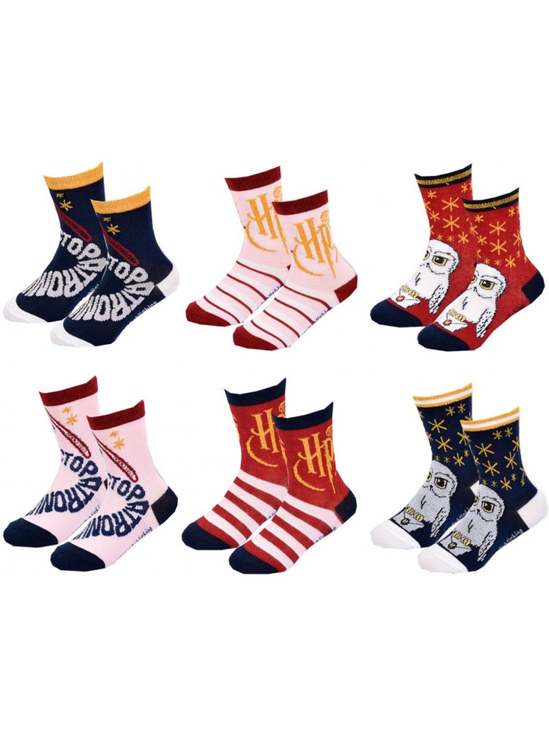Chaussettes Enfant HARRY POTTER fantaisie -Assortiment modèles photos selon arrivages- - Pack de 9 Multicolore - Kiabi