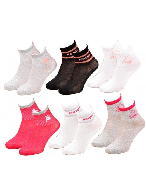 Chaussettes Enfant KAPPA Socquettes en Coton Majoritaire - Pack de 12 - Kiabi