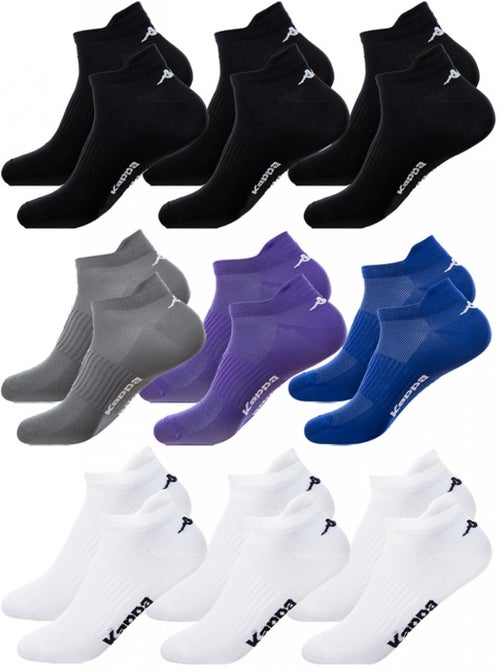 Chaussettes Enfant KAPPA Socquettes Tiges courtes - Pack de 9 - Kiabi